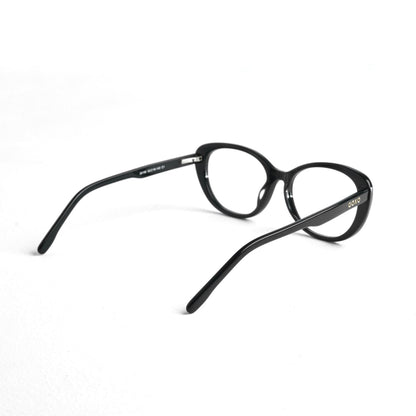 Acetate ladies premium black frames 708