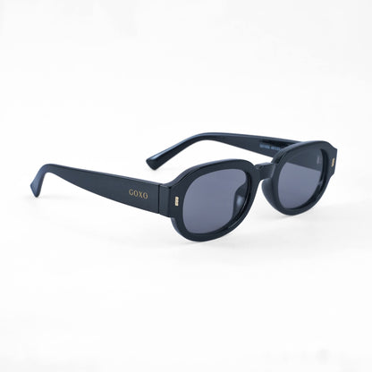 Rectangle oval black sunglass 291