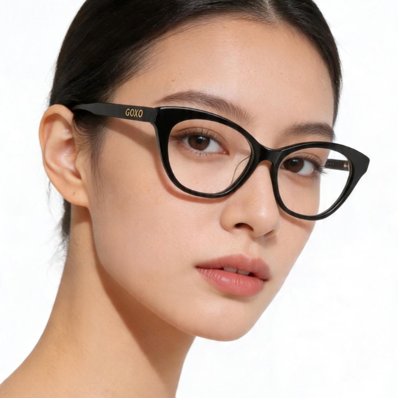 Acetate ladies premium black frames 711