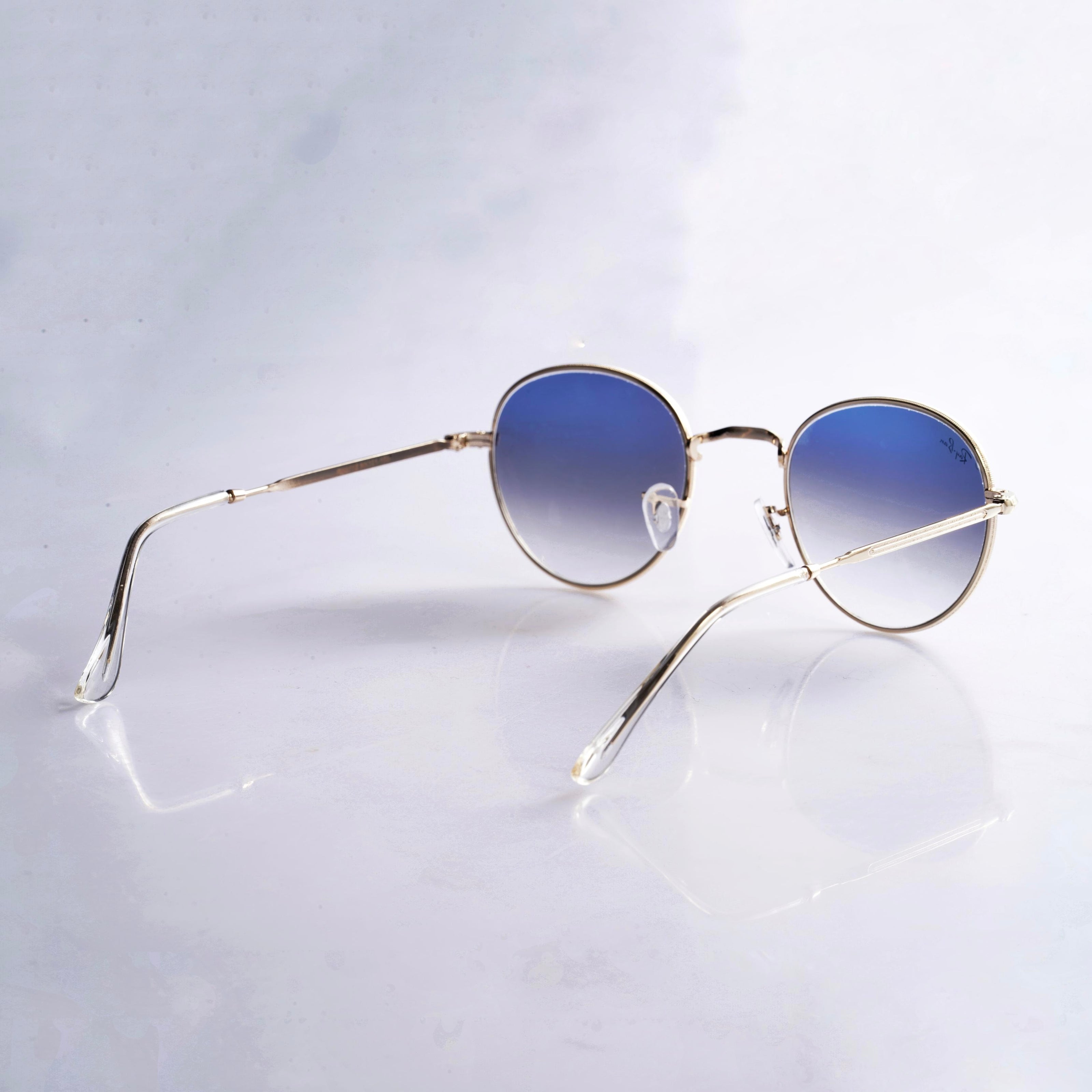 Branded round sunglass-Glass Lens 277