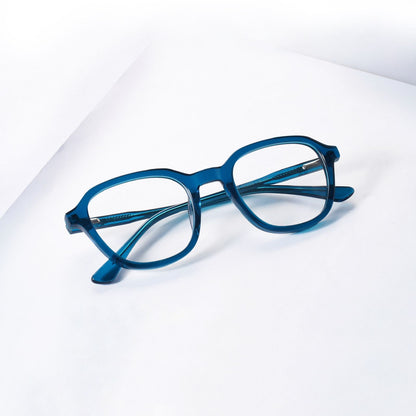 Blue rounded square frames 243