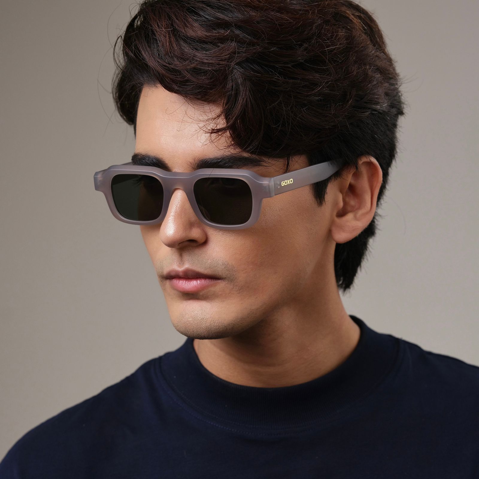Unisex matte gray dope sunglasses 743