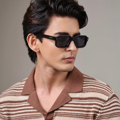 Square Black Polarized 383