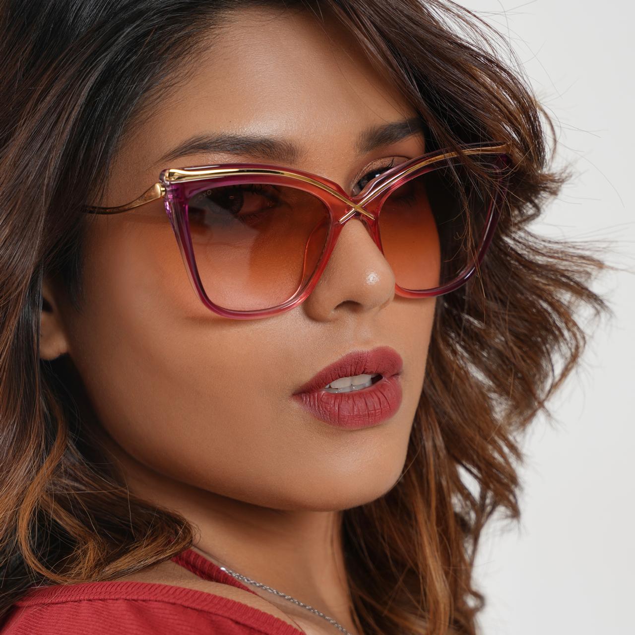 Butterfly Luxury Pink Sunglass 349