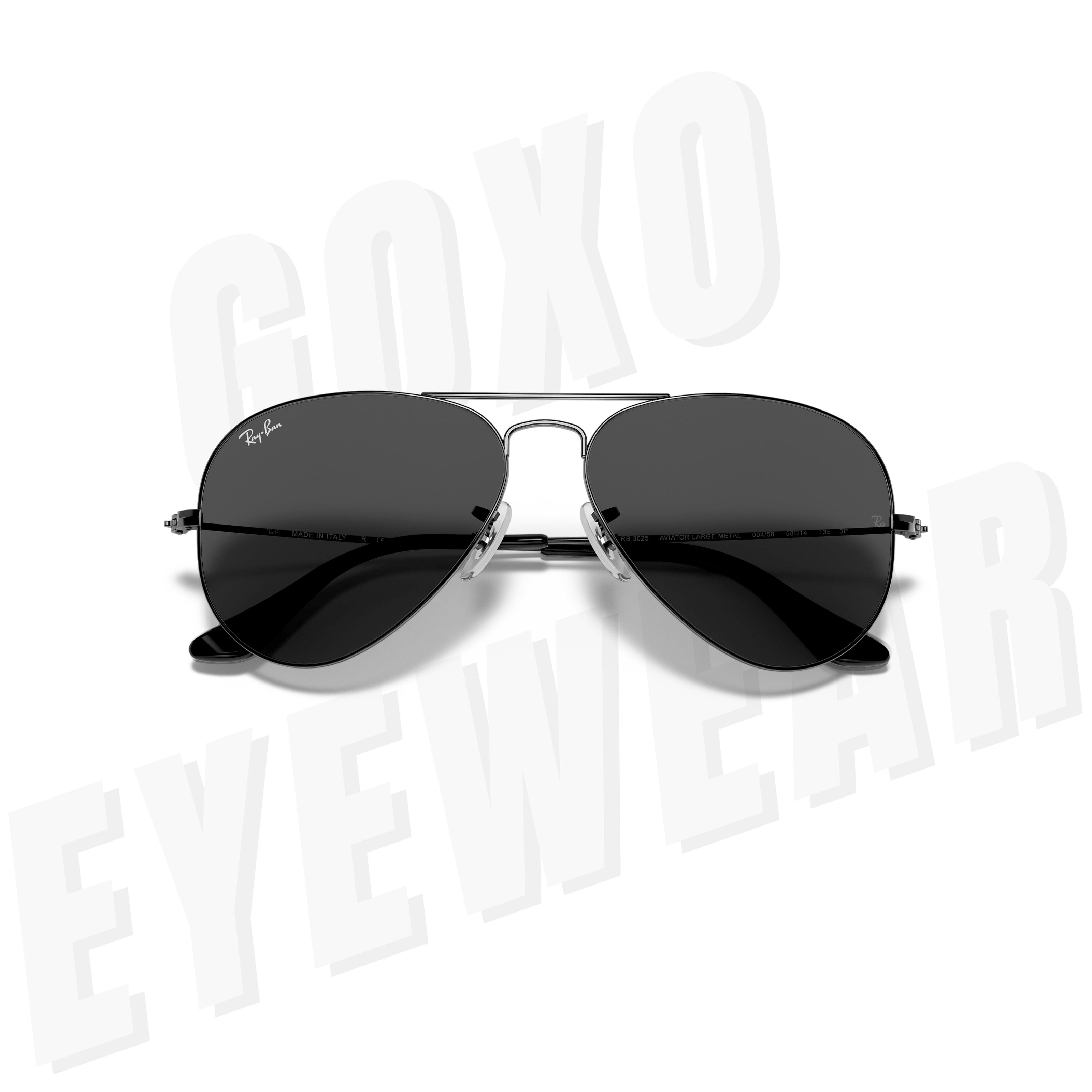 Aviator glass lens gunmetal grey Medium 427