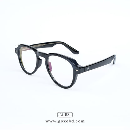 Vintage Aviator-Glossy Black-B8