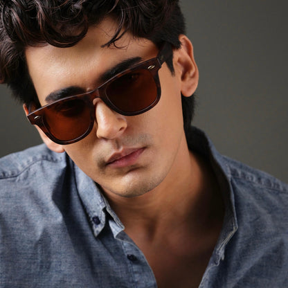 762 Wayfarer leopard brown polarized