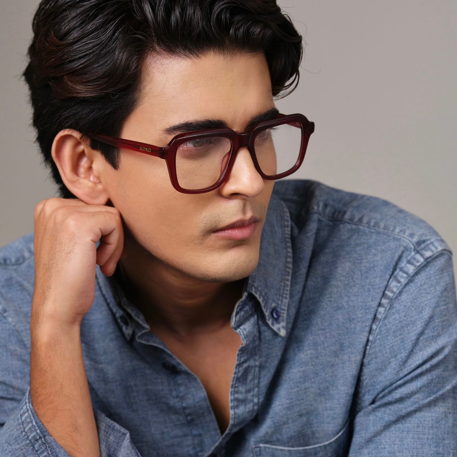 Acetate unisex premium maroon frames 742