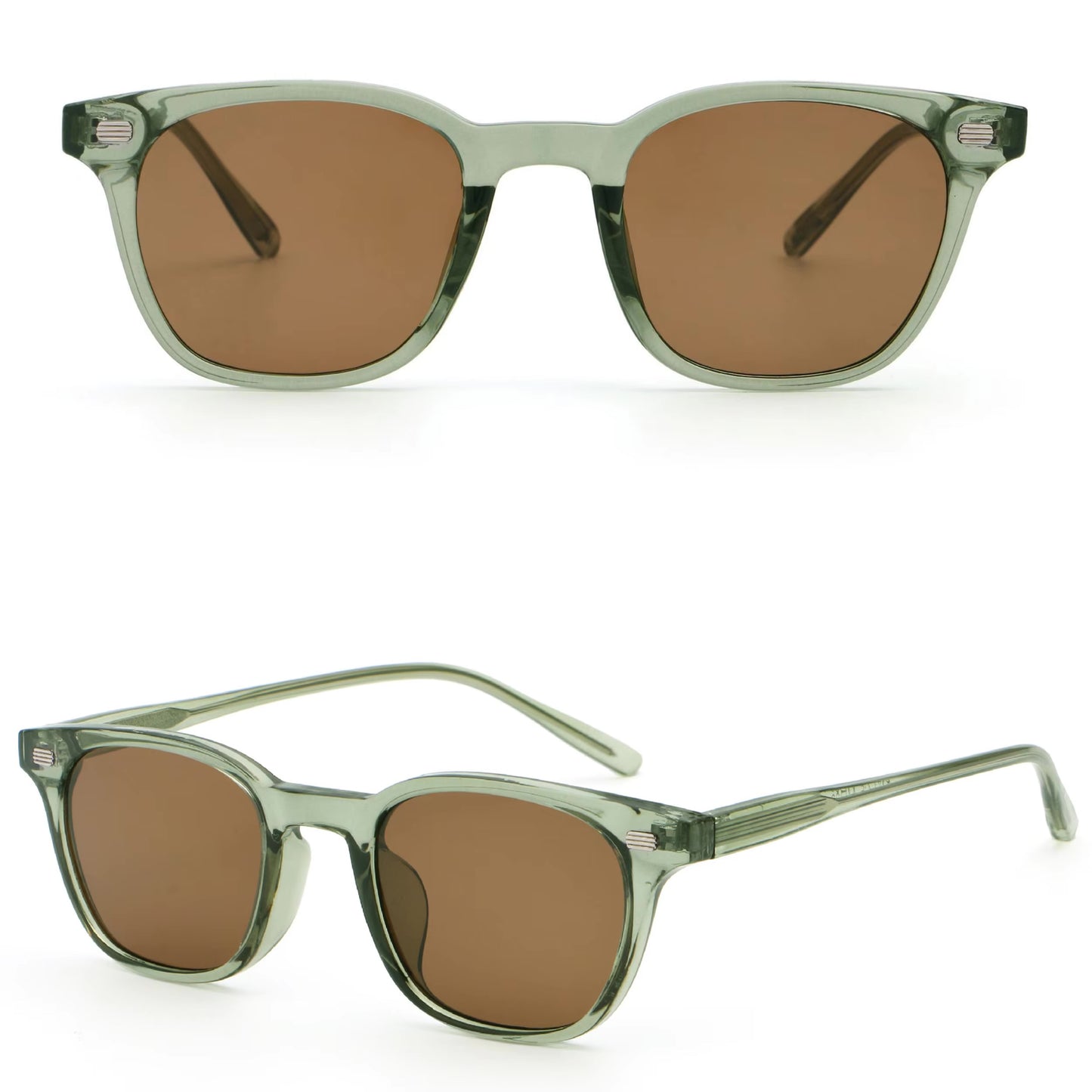 Regent wayfarer translucent green 639