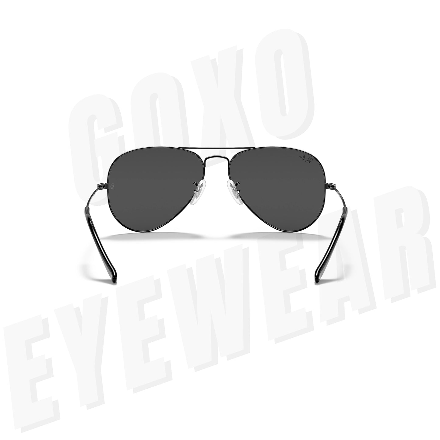 Aviator glass lens gunmetal grey Medium 427