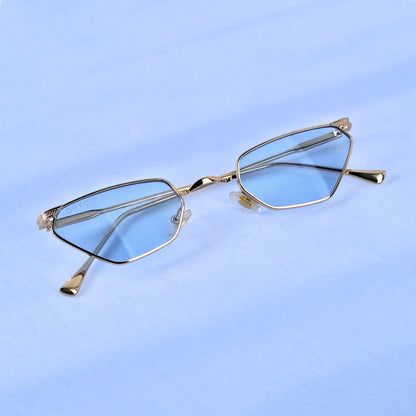 Fashion metal sunglass blue 296