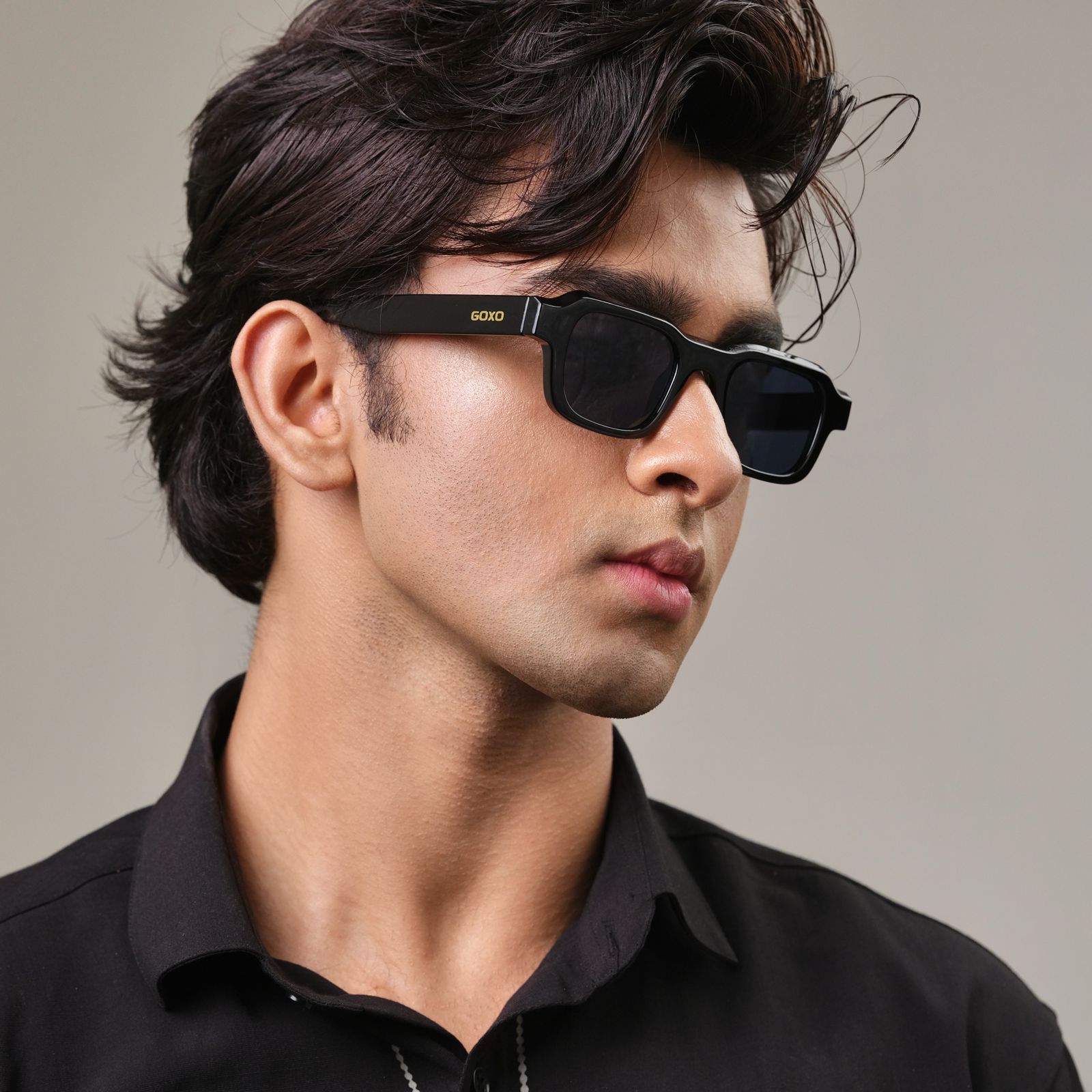 Unisex black dope sunglasses 744