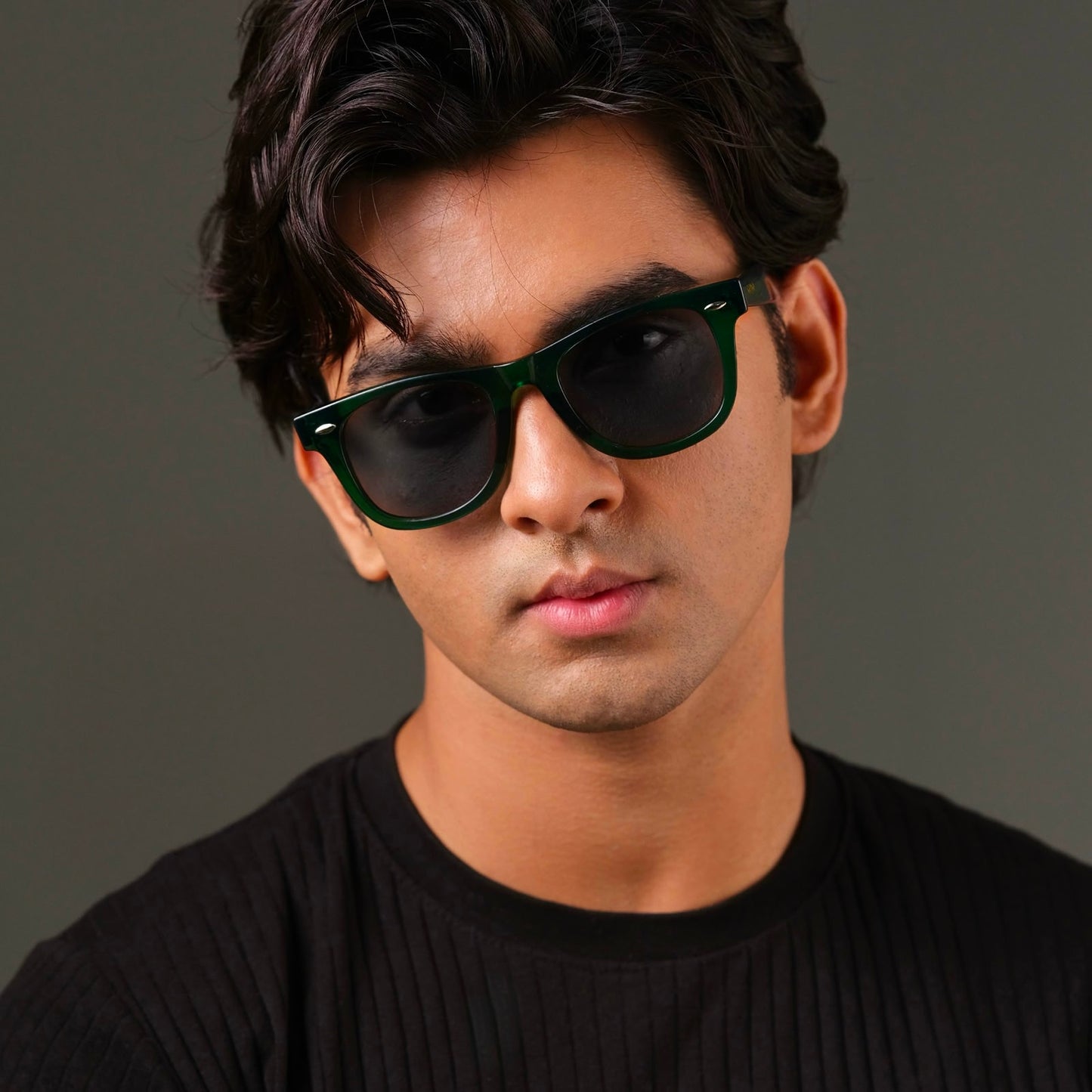 763 Wayfarer green polarized