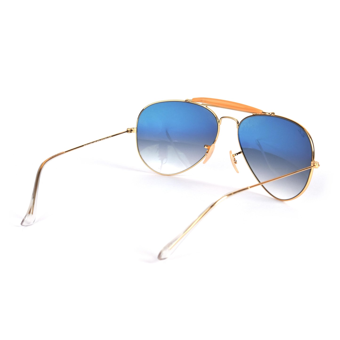 Branded aviator blue shade glass lens 408