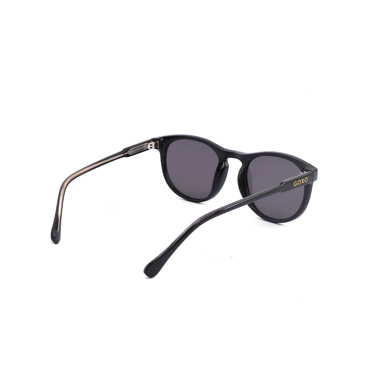 814 Metro black round sunglass