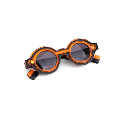 Orbit clip-on polarized orange sunglass 859
