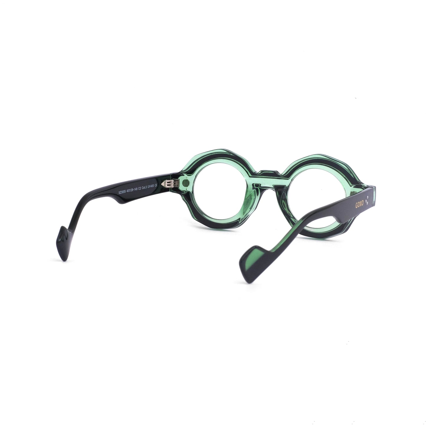 Orbit clip-on polarized green sunglass 861
