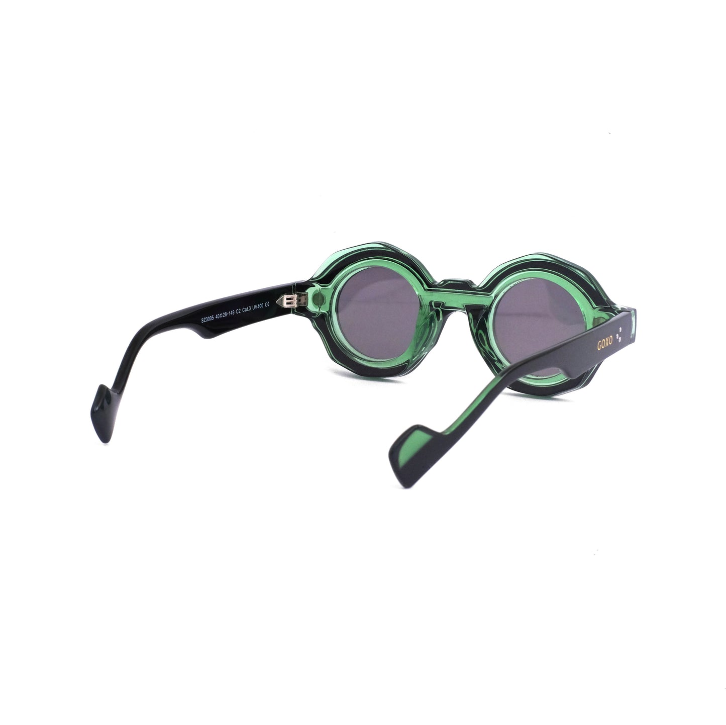 Orbit clip-on polarized green sunglass 861