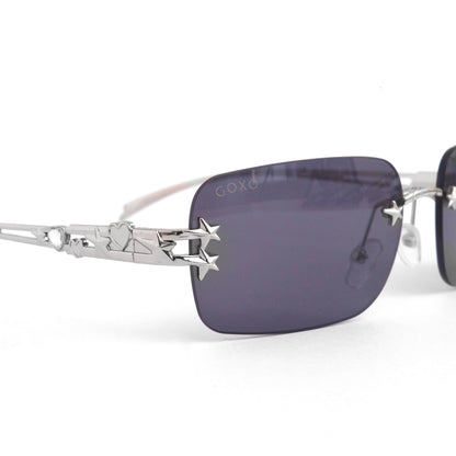 Y2K rimless black sunglass 863