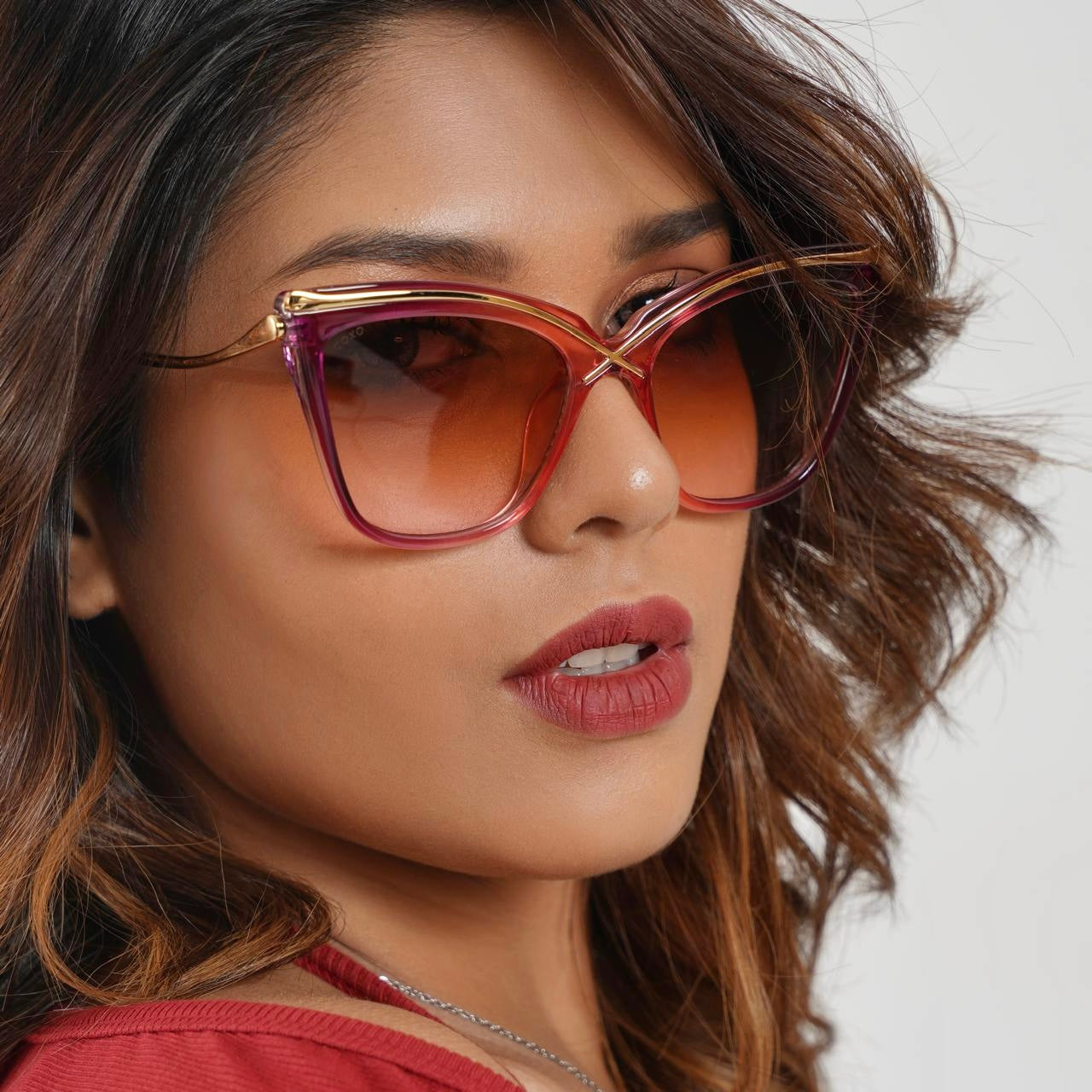 Butterfly Luxury Pink Sunglass 349