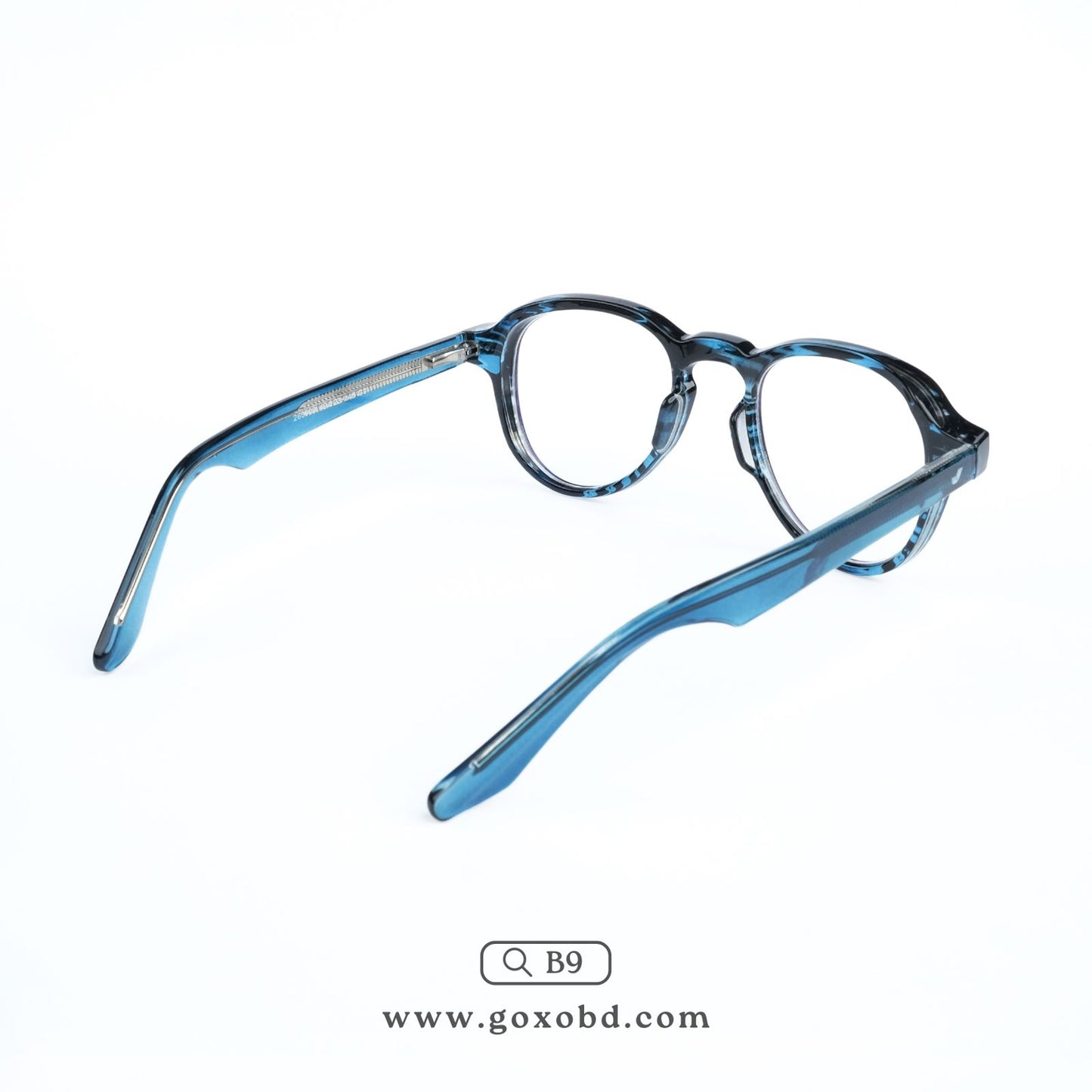 Vintage Aviator-Glossy blue mixed-B9