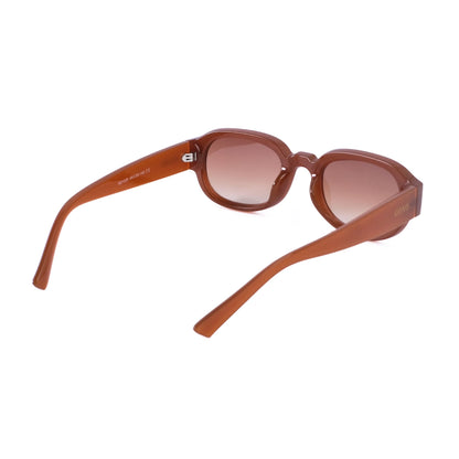 Rectangle oval brown sunglass 292