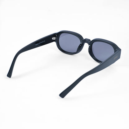 Rectangle oval black sunglass 291