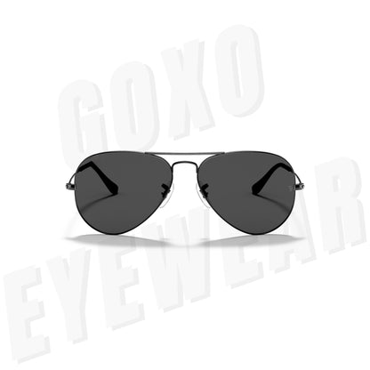 Aviator glass lens gunmetal grey Medium 427