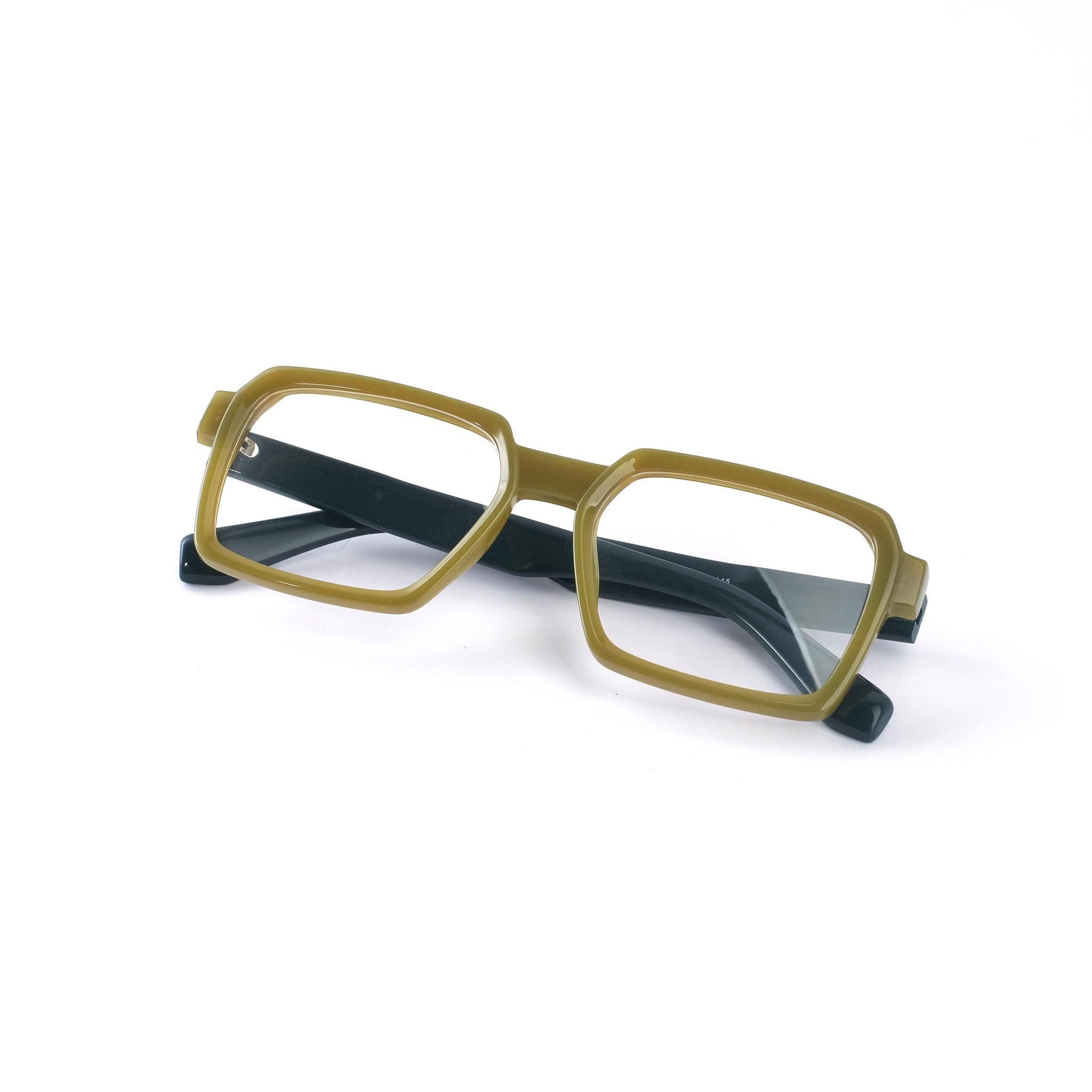 Acetate square olive frames 328