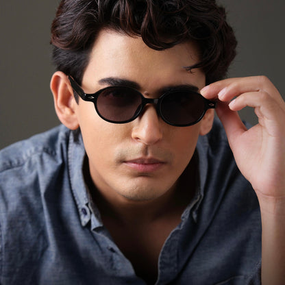 760 premium oval black shades
