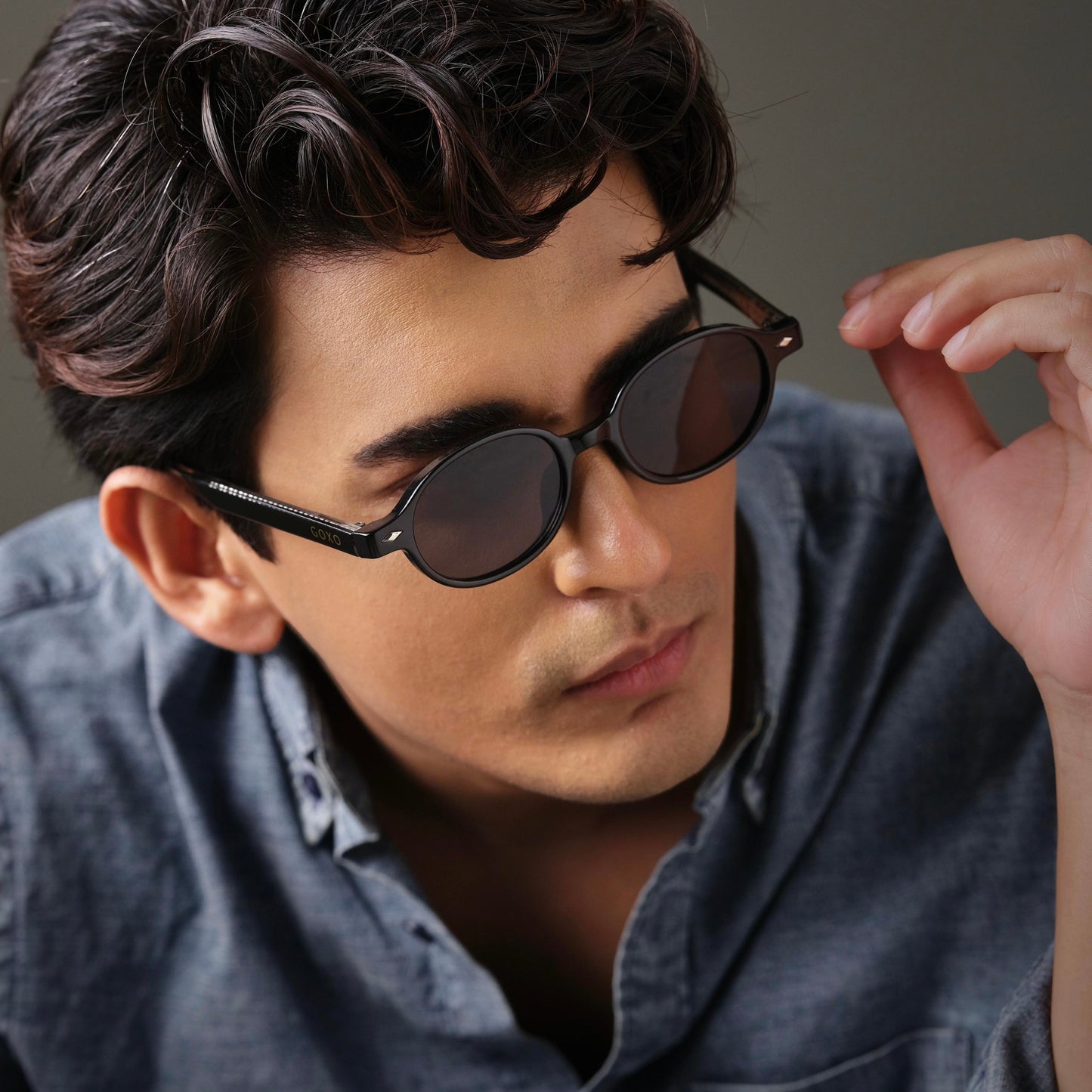 760 premium oval black shades