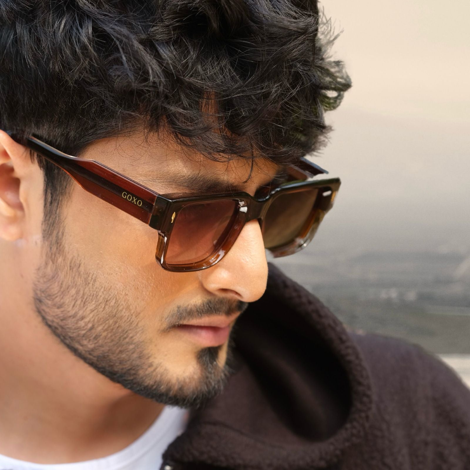 Brown square polarized 338