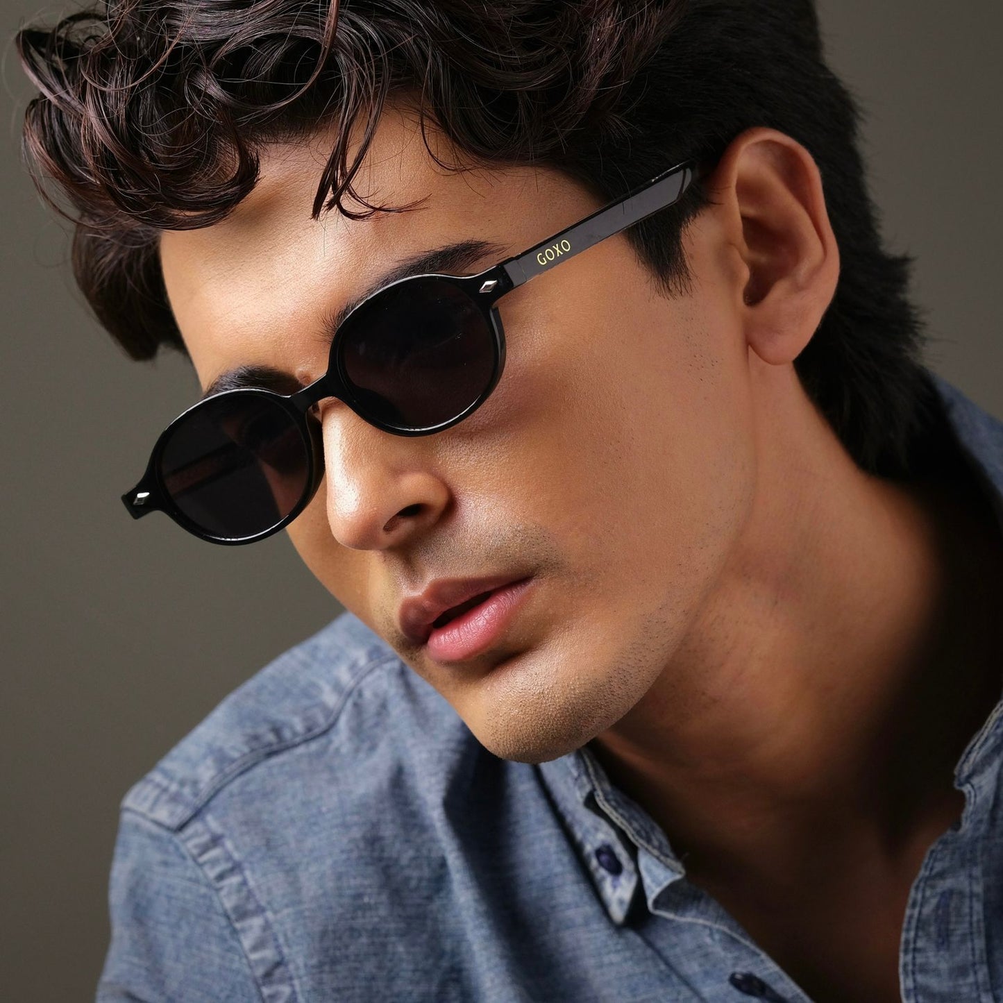 760 premium oval black shades