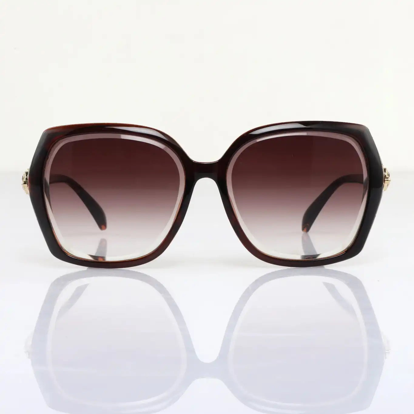 Ladies trendy Sunglasses Brown lARGE