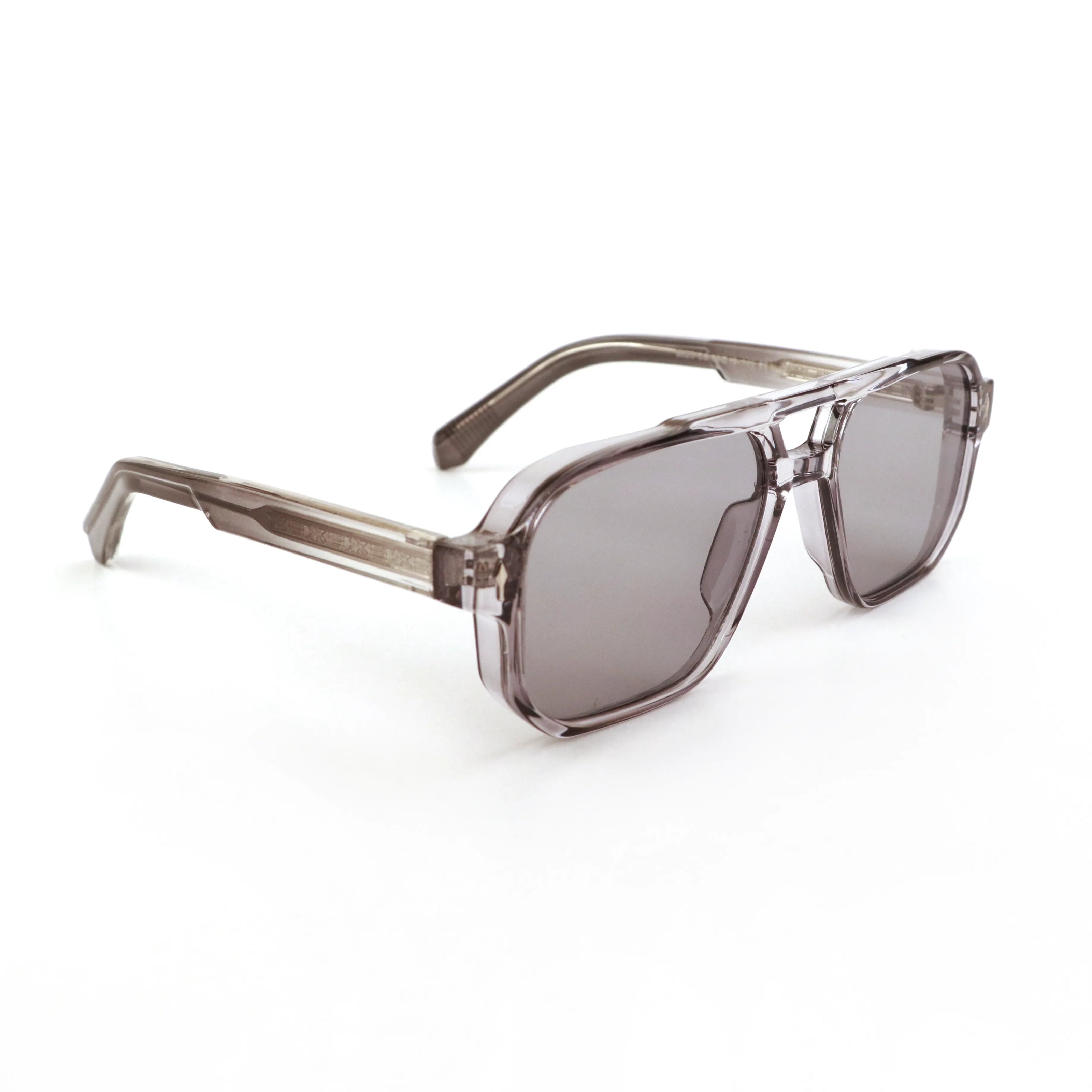 Premium Double-Bridge Sunglass GREY 102