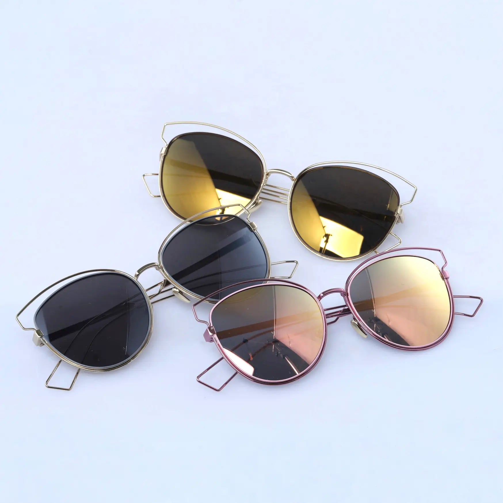 Gold Reflective Sunglasses