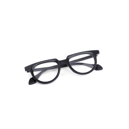 Retro black round frame 806