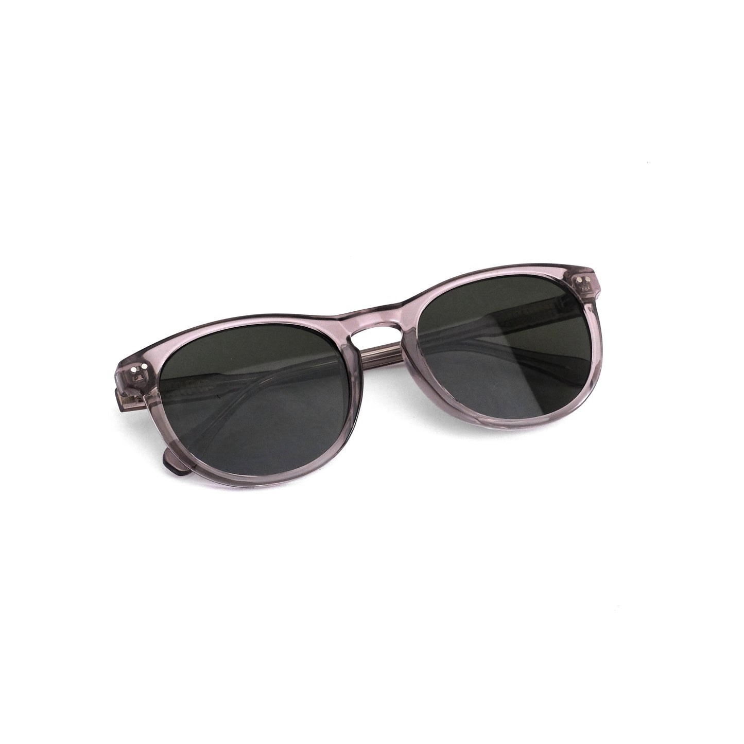 815 Metro gray-green round sunglass