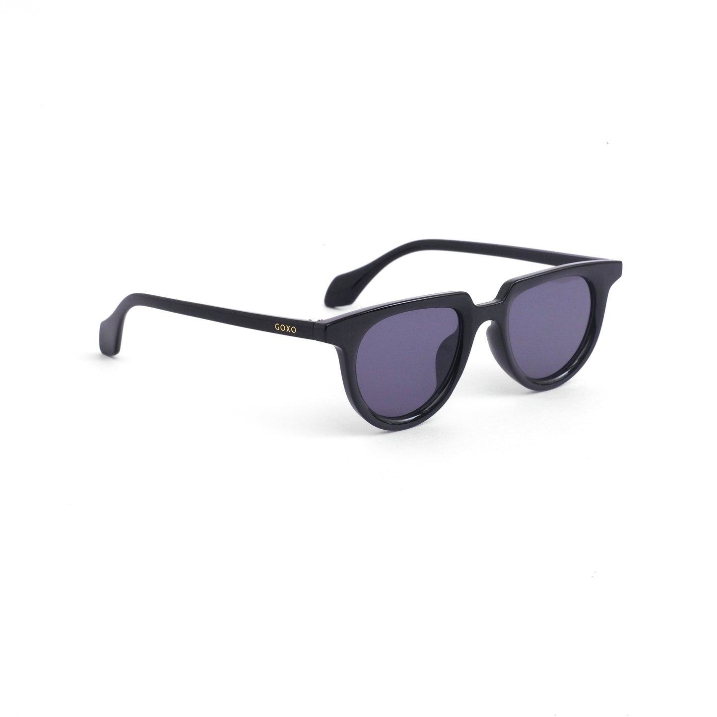 Retro black round sunglass 805