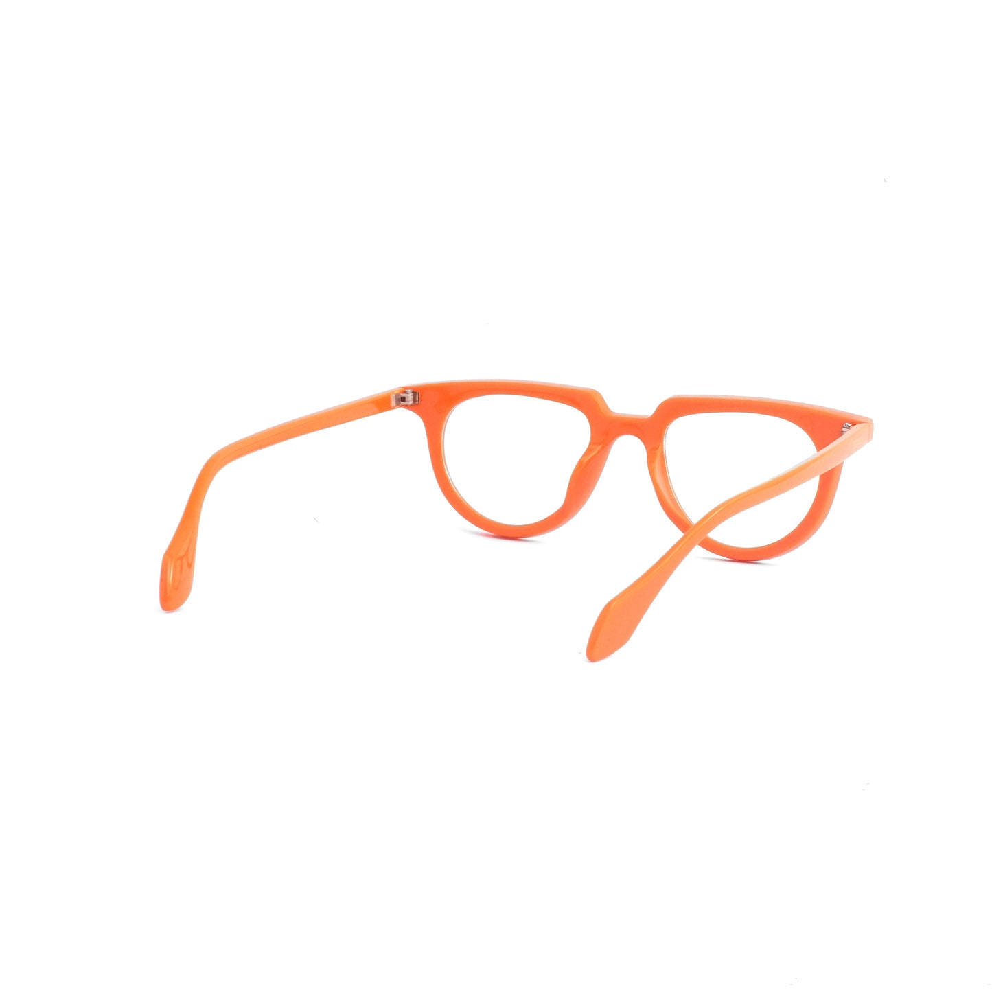 Retro orange round frame 807