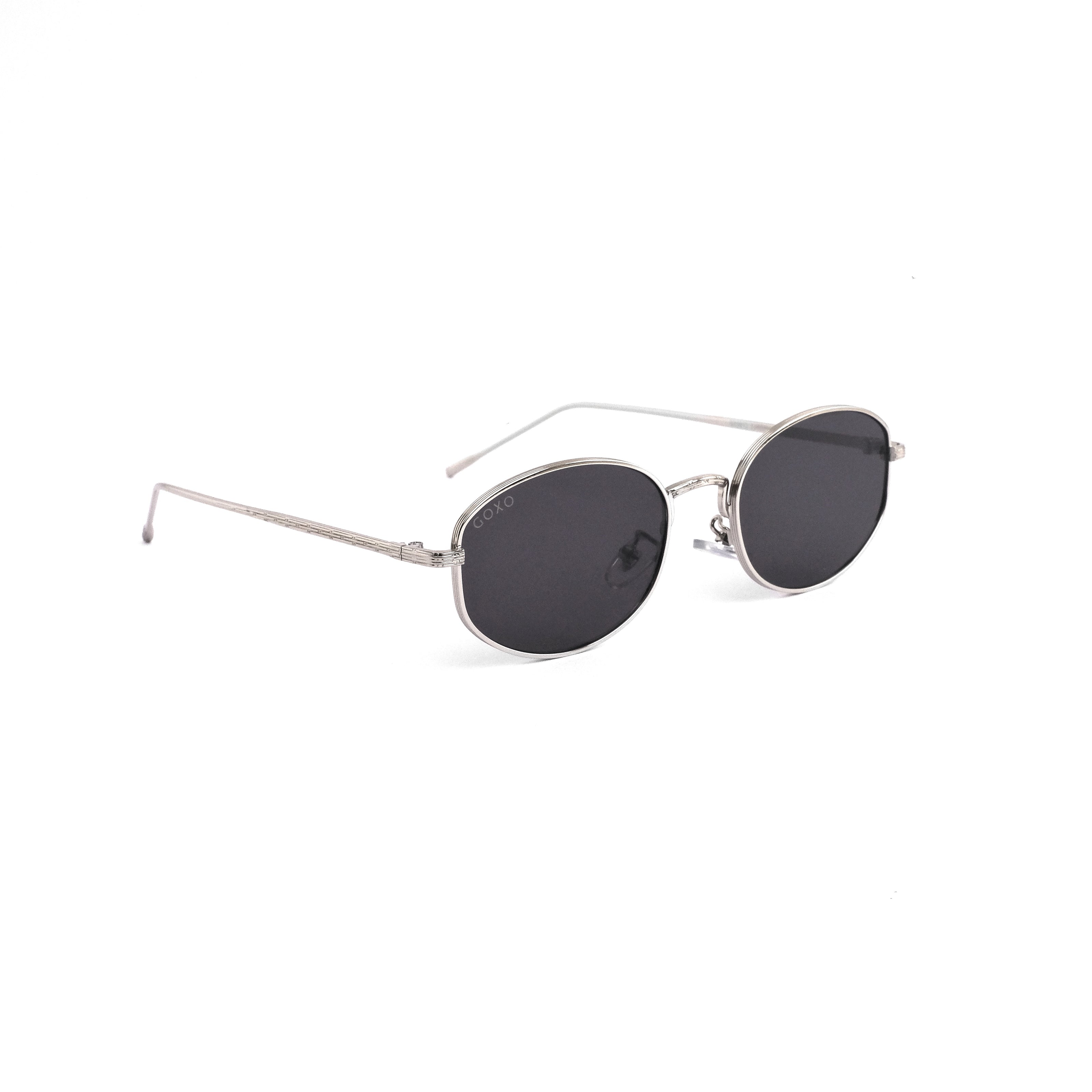 850 Metalic oval shades black
