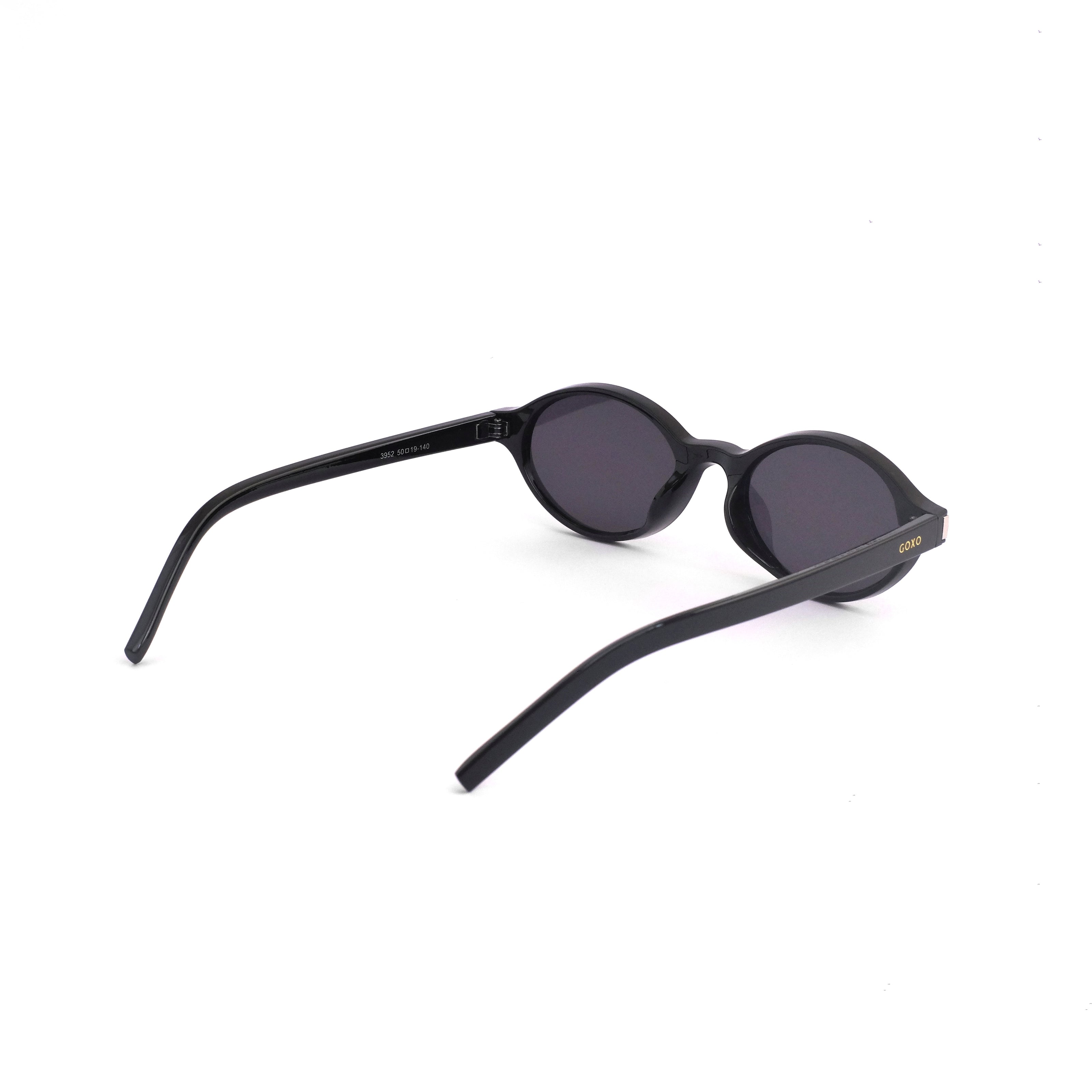 775 Unisex oval black sunglasses