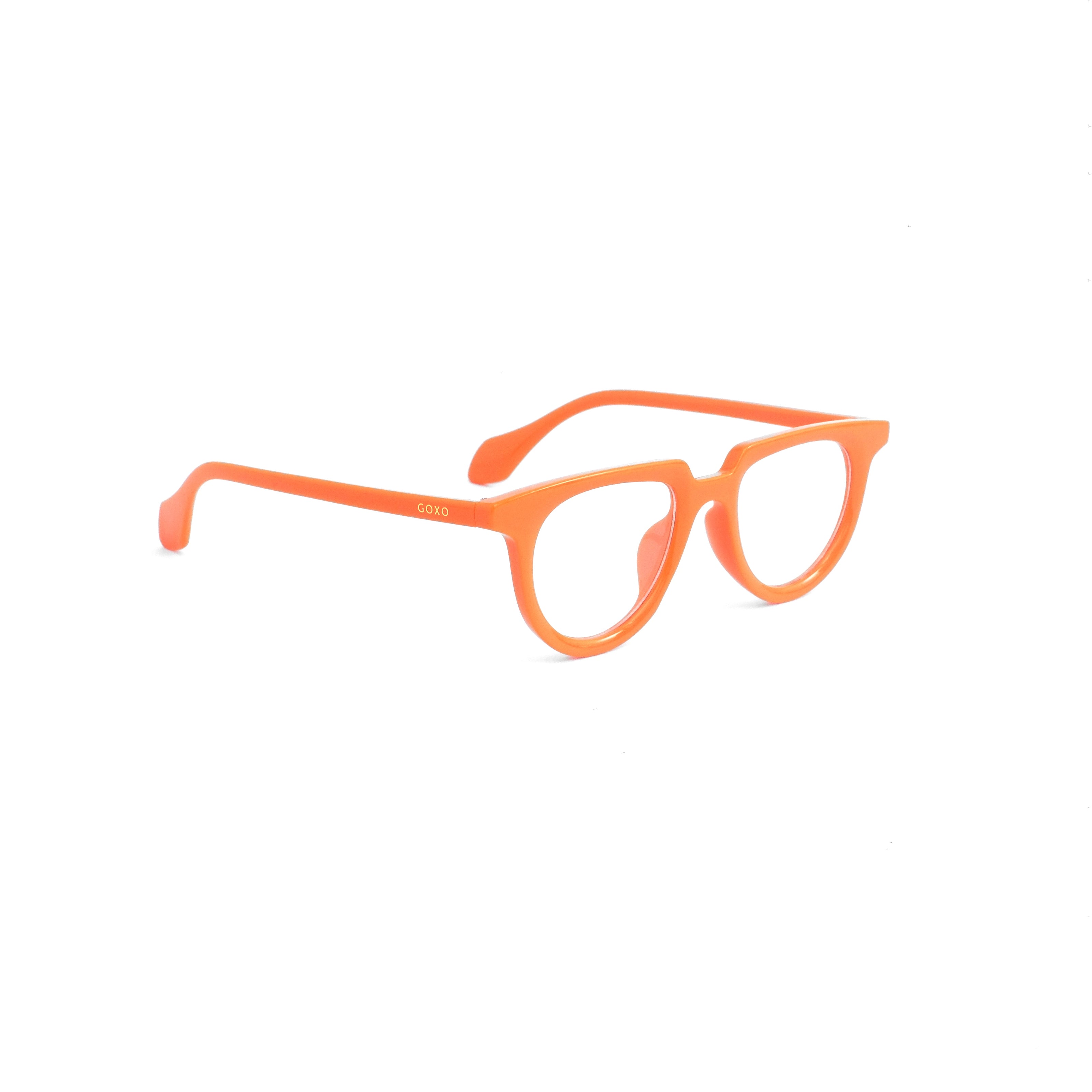 Retro orange round frame 807