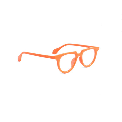 Retro orange round frame 807