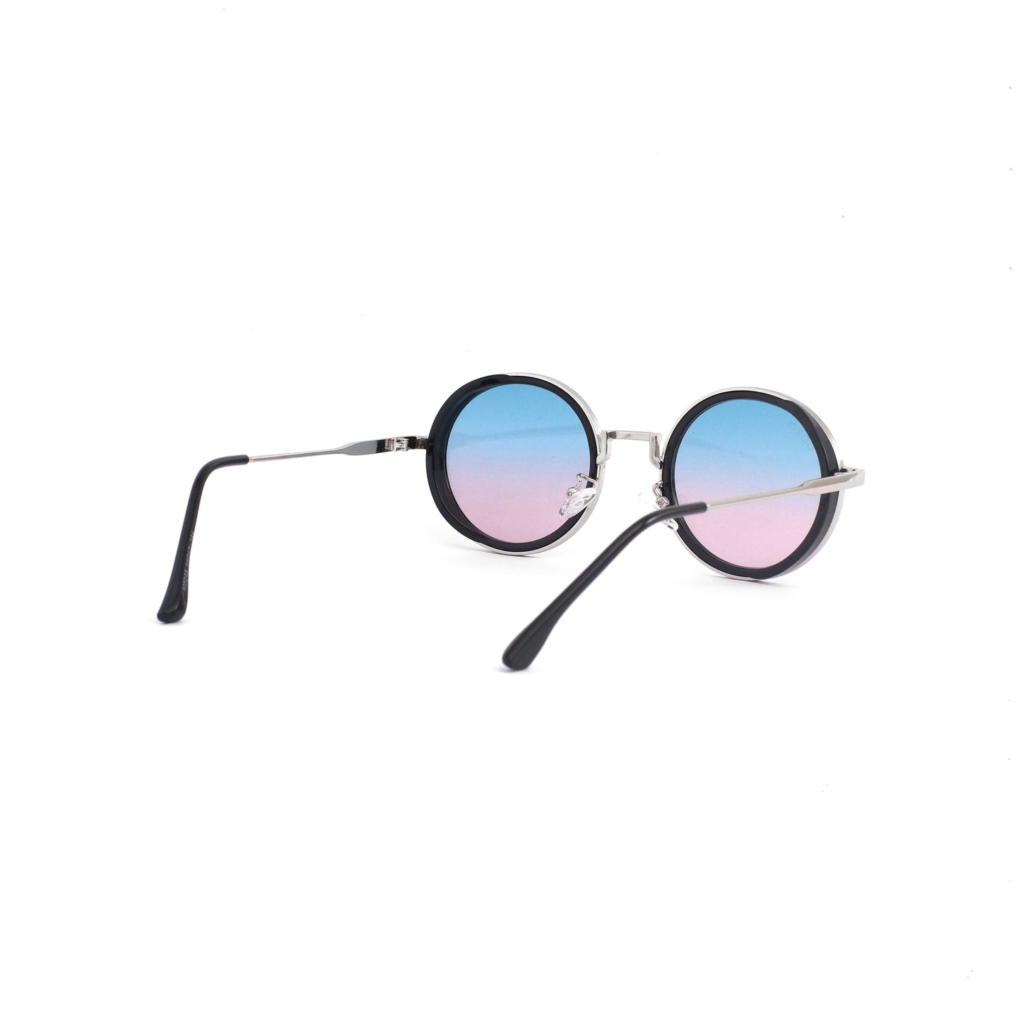 Round silver-green sunglass 820