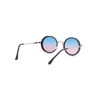 Round silver-green sunglass 820
