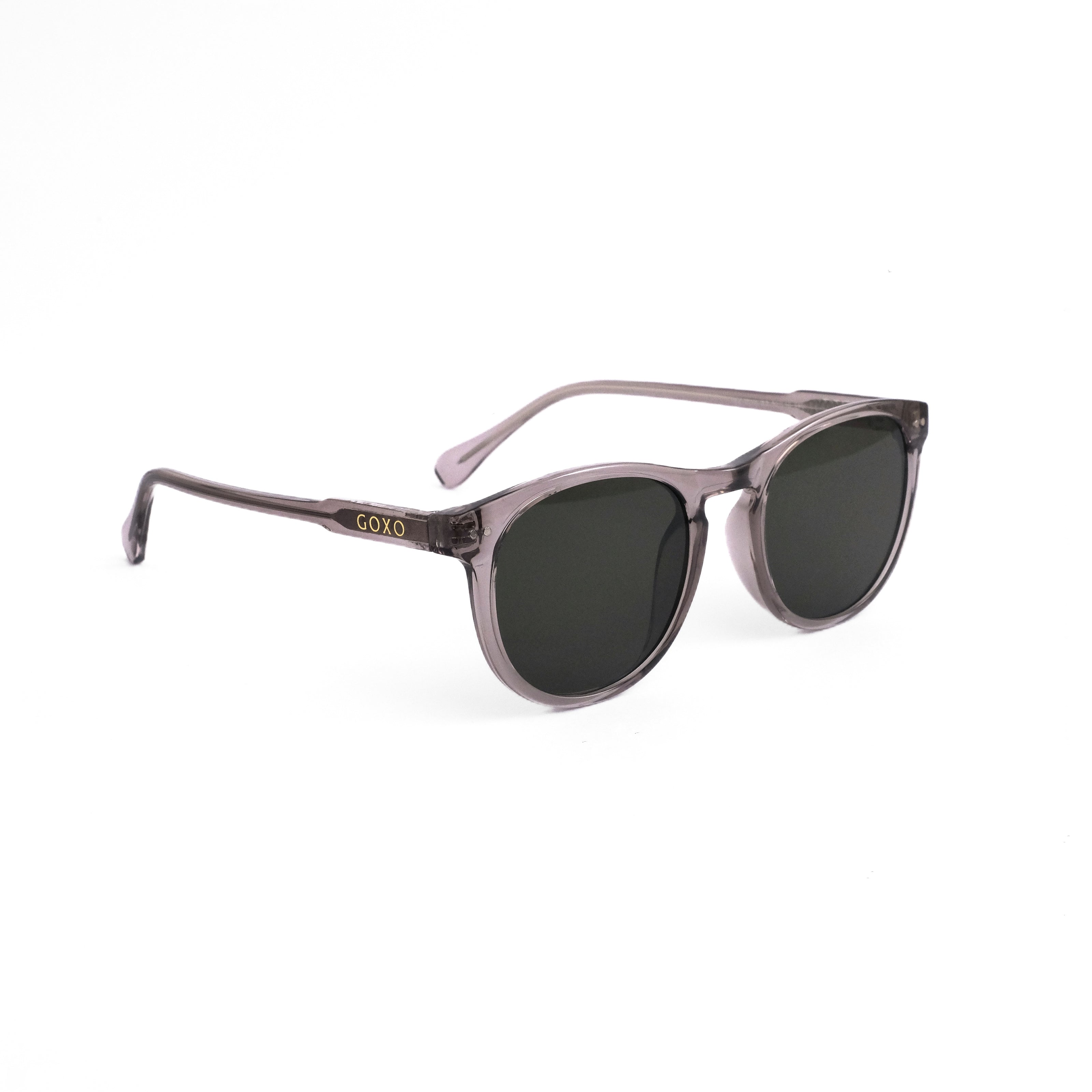 815 Metro gray-green round sunglass