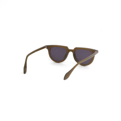 Retro olive round sunglass 800