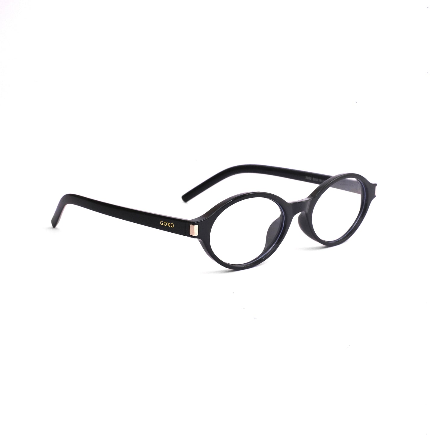 779 Unisex oval black frame
