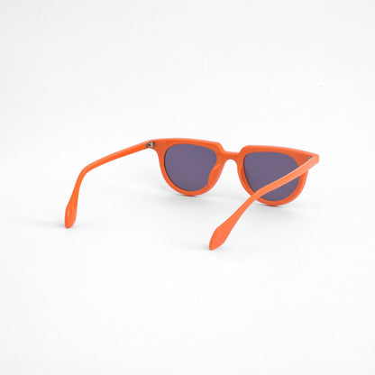 Retro orange round sunglass 799